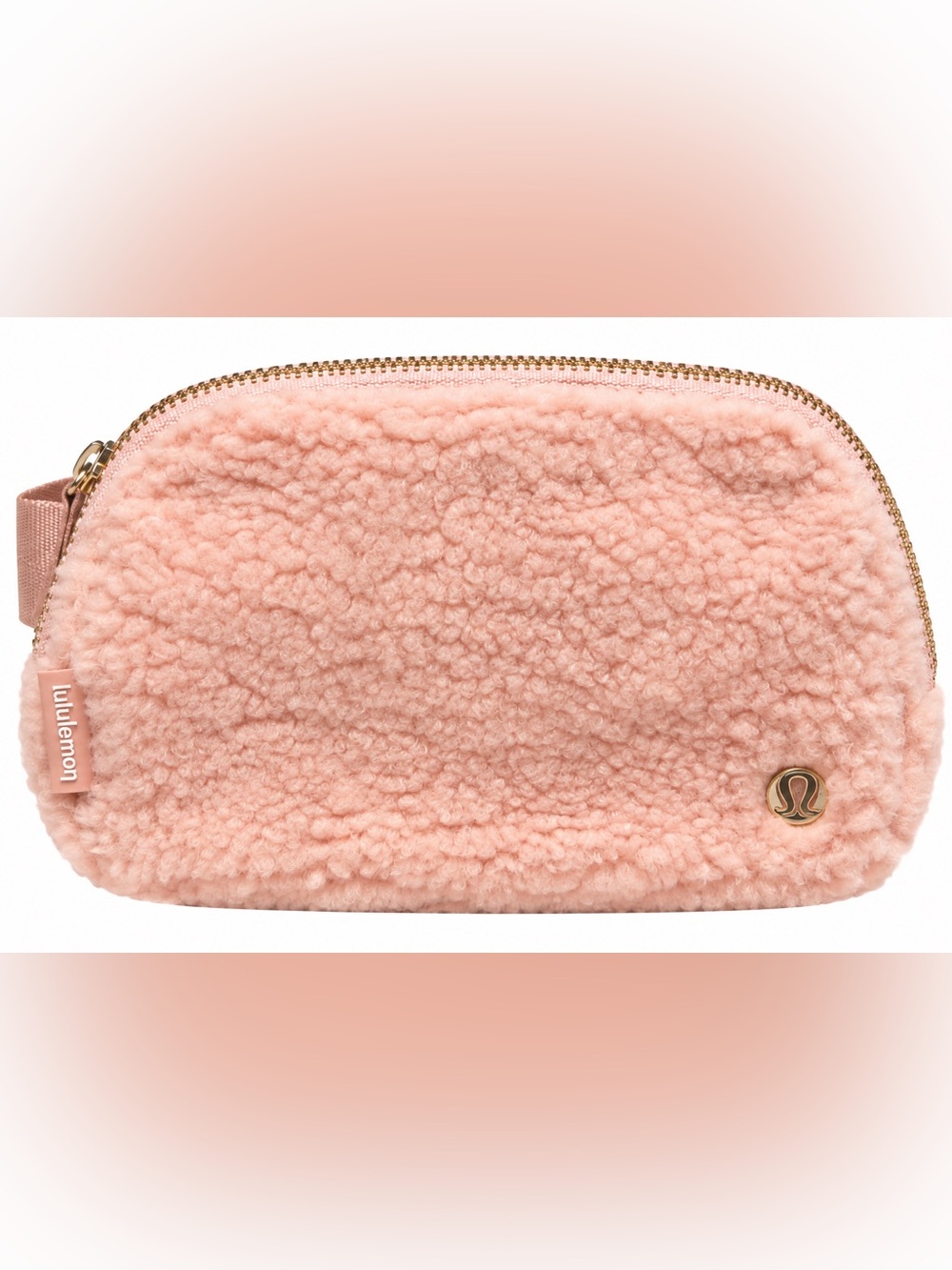 Lululemon Everywhere Belt Bag Fleece Pink Mist Gold NWT